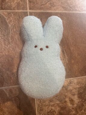 peeps plushie light blue